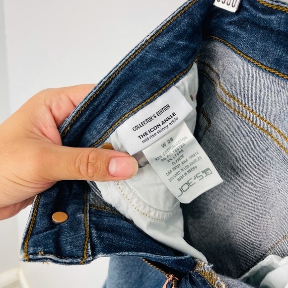 JOE’S Collector’s Edition The Icon Ankle Mid Rise Skinny Ankle Blue Jeans - Picture 7 of 7